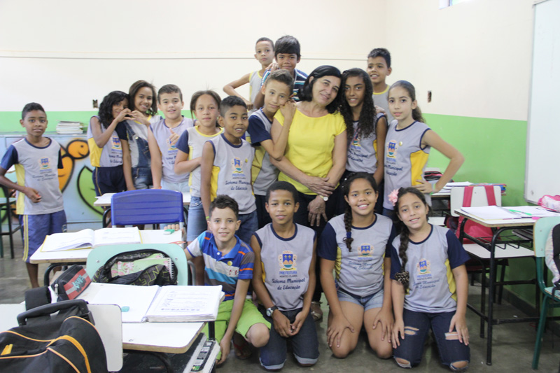 Uma das turmas participantes do Projeto Conhecer